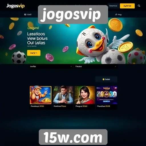 Evolução do design do site jogosvip